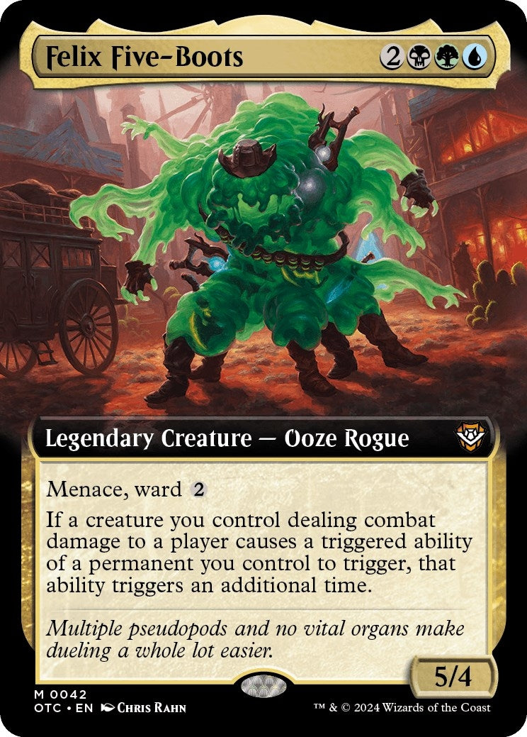 Image for Felix Five-Boots (Extended Art) (42) (OTC) - Magic: The Gathering