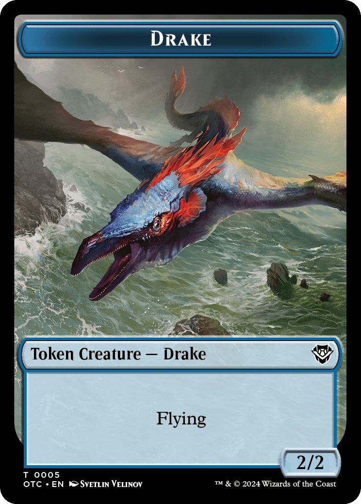 Image for Drake // Soldier (0026) Double-Sided Token (5 // 26) (OTC) - Magic: The Gathering
