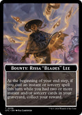 Image for Bounty: Rissa "Blades" Lee // Bounty Rules Double-Sided Token (38) (OTC) - Magic: The Gathering