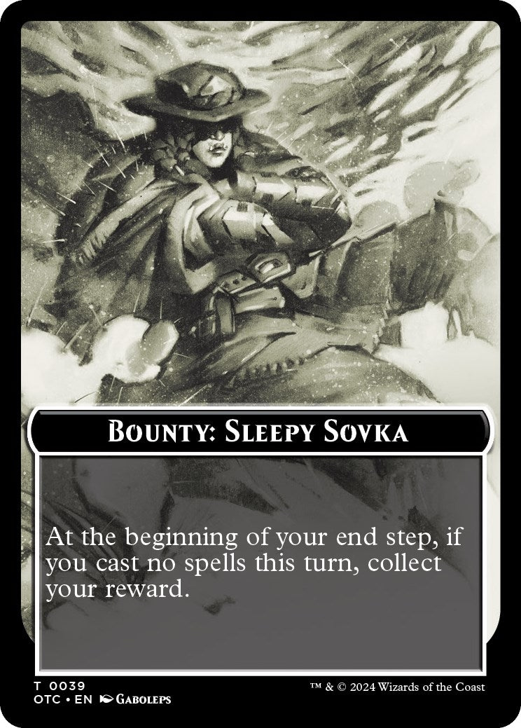 Image for Bounty: Sleepy Sovka // Bounty Rules Double-Sided Token (39) (OTC) - Magic: The Gathering