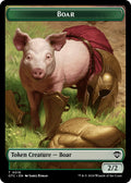Image for Boar // Treasure Double-Sided Token (16 // 18) (OTC) - Magic: The Gathering