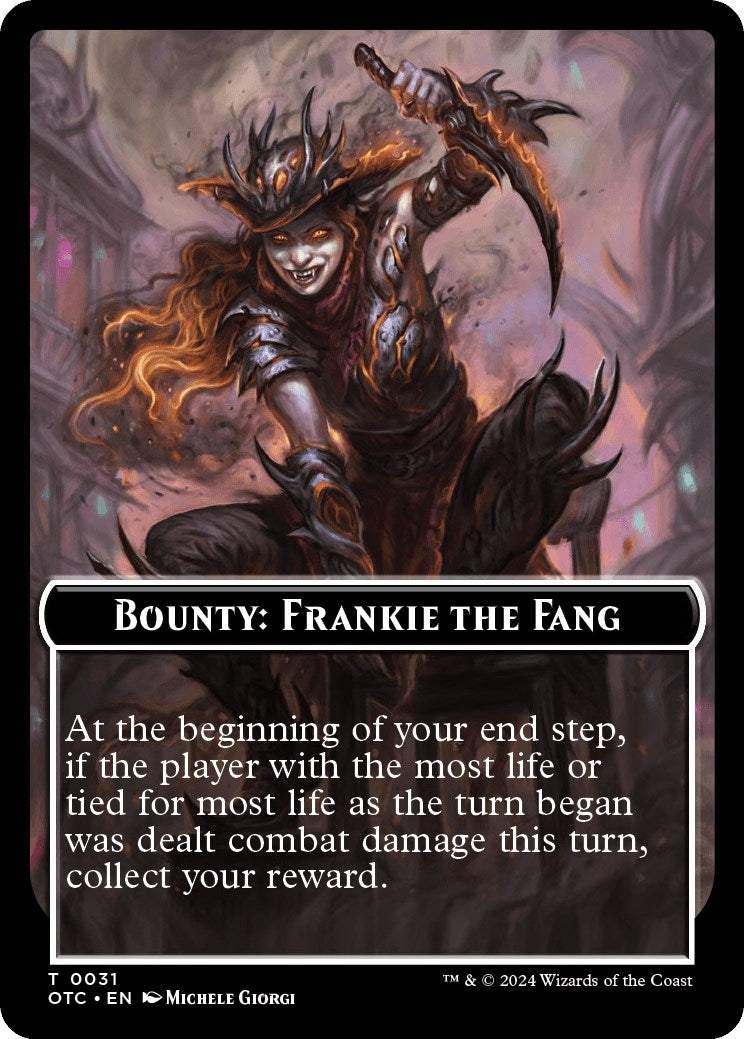 Image for Bounty: Frankie the Fang // Bounty Rules Double-Sided Token (31) (OTC) - Magic: The Gathering