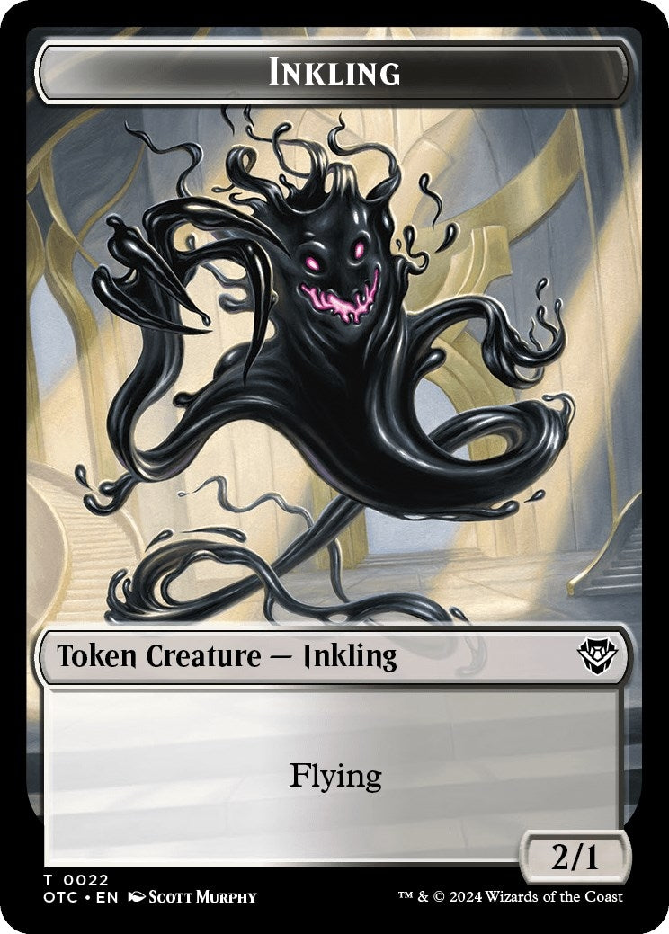 Image for Inkling // Treasure Double-Sided Token (22 // 18) (OTC) - Magic: The Gathering