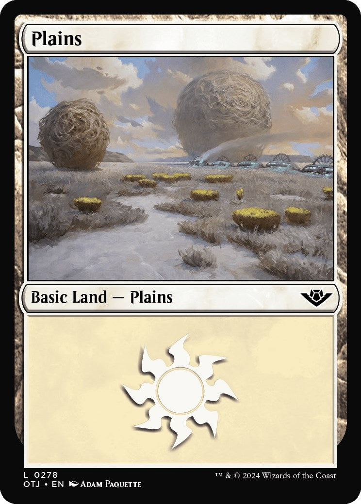Image for Plains (0278) (278) (OTJ) - Magic: The Gathering