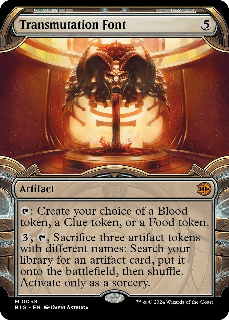 Image for Transmutation Font (Showcase) (58) (BIG) - Magic: The Gathering
