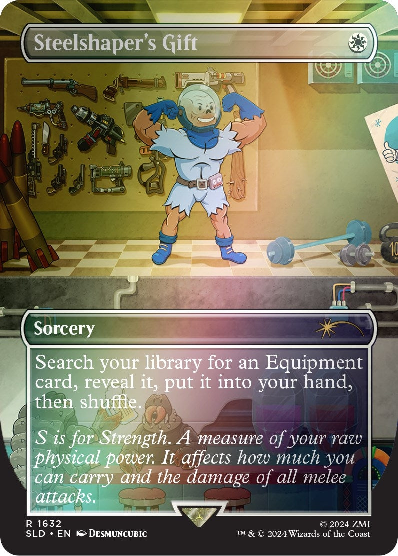 Image for Steelshaper's Gift (Rainbow Foil) (1632) (SLD) - Magic: The Gathering