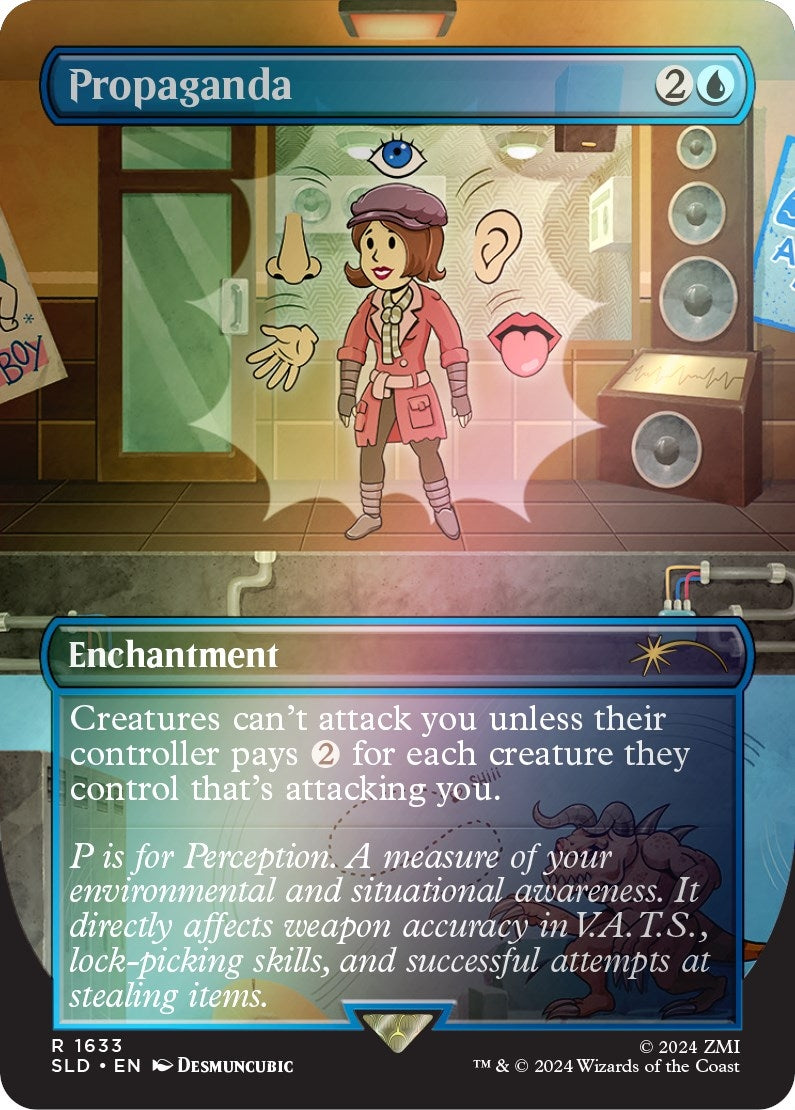 Image for Propaganda (1633) (Rainbow Foil) (1633) (SLD) - Magic: The Gathering