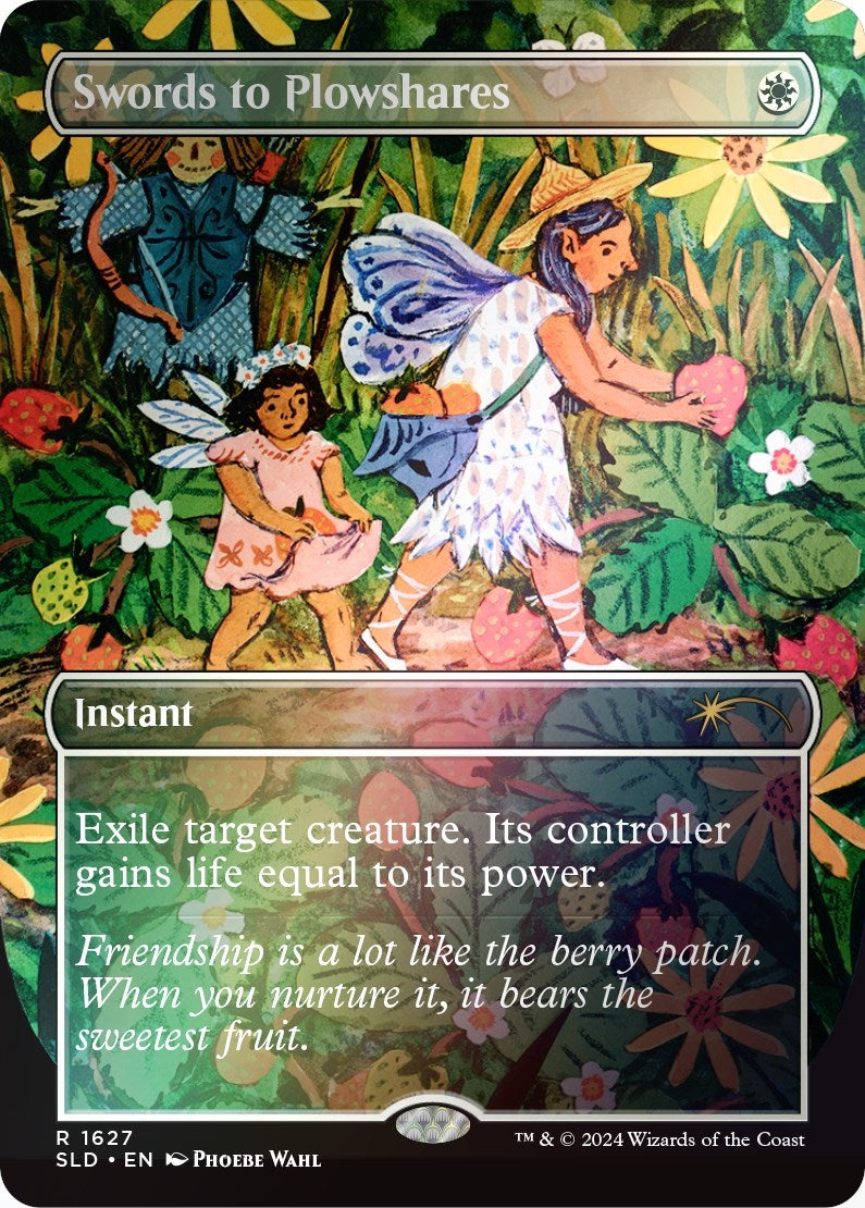 Image for Swords to Plowshares (1627) (Rainbow Foil) (1627) (SLD) - Magic: The Gathering