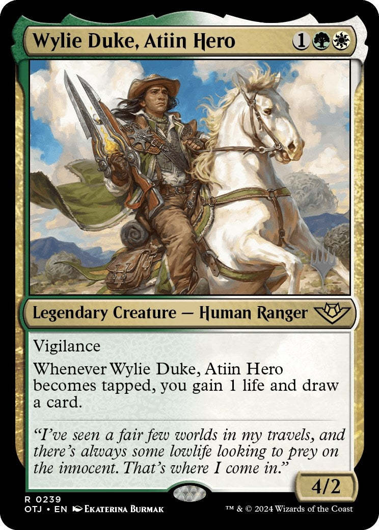 Image for Wylie Duke, Atiin Hero (239) (PPOTJ) - Magic: The Gathering