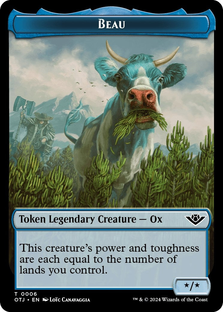 Image for Beau Token (6) (OTJ) - Magic: The Gathering