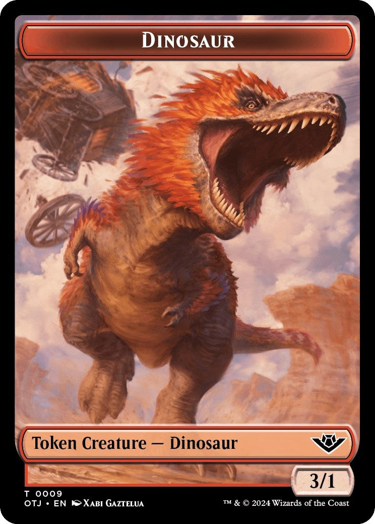 Image for Dinosaur Token (9) (OTJ) - Magic: The Gathering