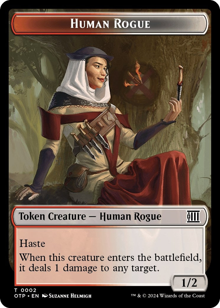 Image for Human Rogue Token (2) (OTP) - Magic: The Gathering