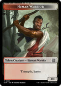Image for Human Warrior // Plot Double-Sided Token (3 // 20) (OTP) - Magic: The Gathering