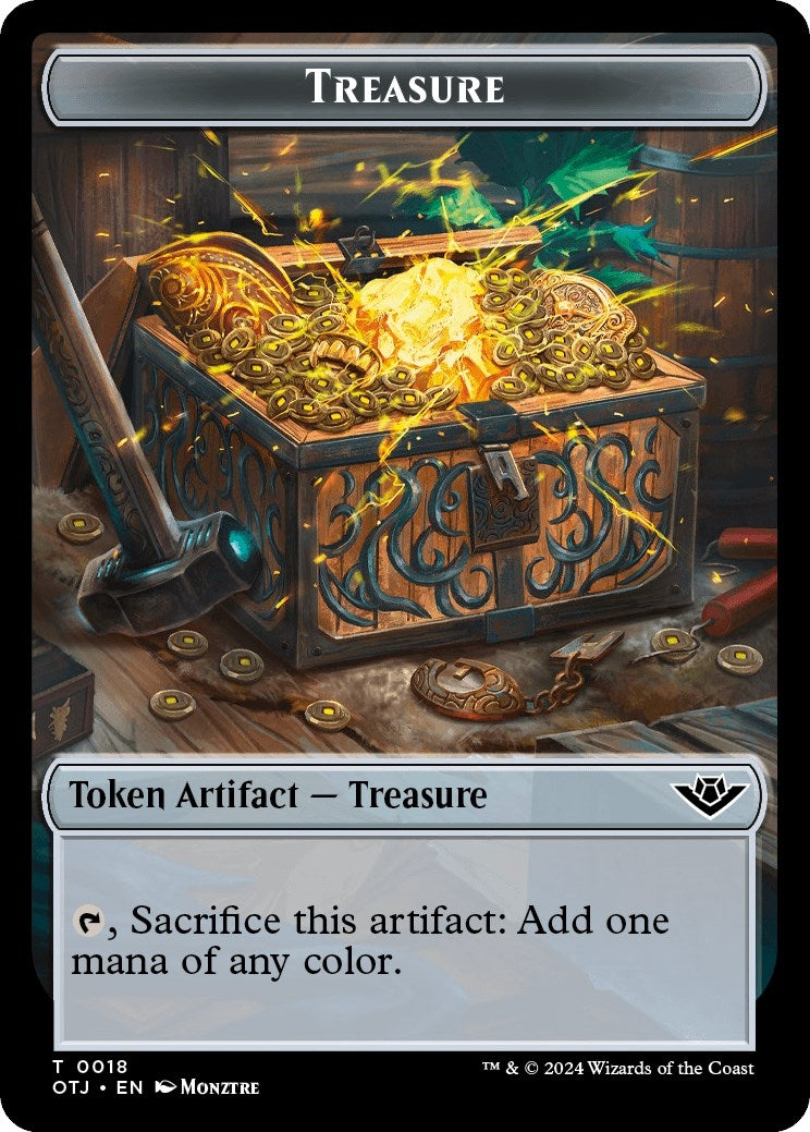 Image for Treasure // Food (0004) Double-Sided Token (18 // 4) (OTJ) - Magic: The Gathering