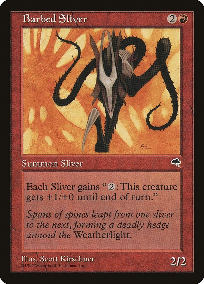 Image for Barbed Sliver (163) (TMP) - Magic: The Gathering