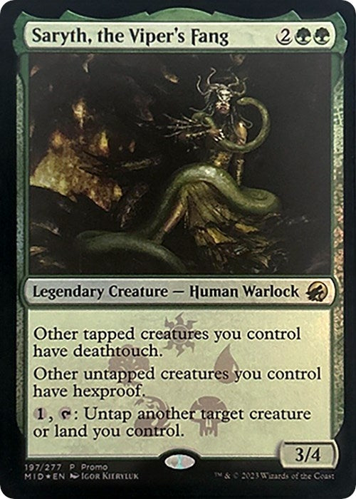 Image for Saryth, the Viper's Fang (197) (MEDIA) - Magic: The Gathering