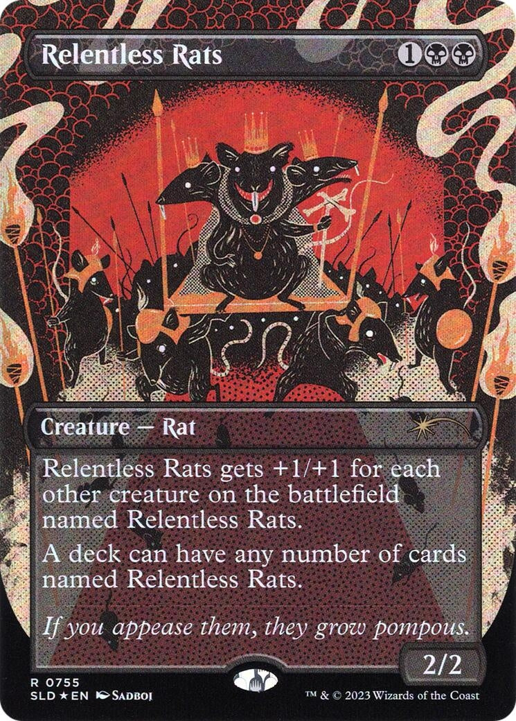 Image for Relentless Rats (755) (755) (SLD) - Magic: The Gathering