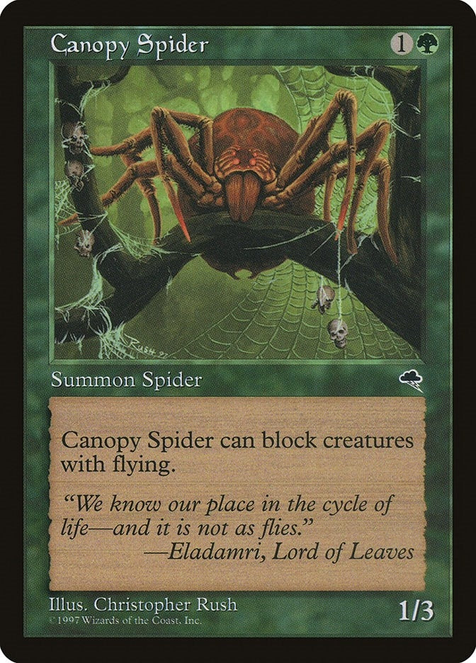 Image for Canopy Spider (217) (TMP) - Magic: The Gathering