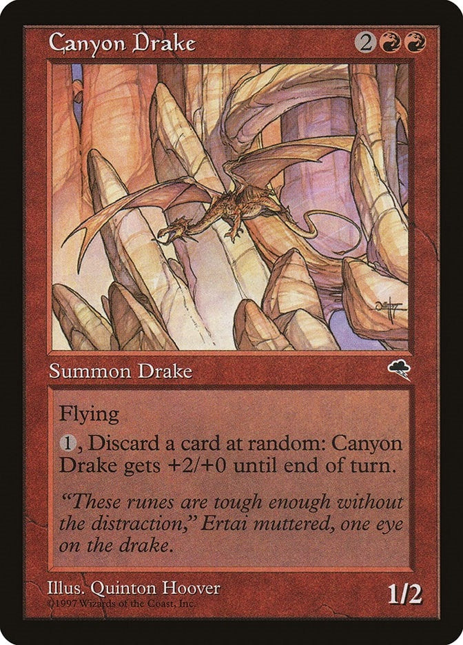 Image for Canyon Drake (166) (TMP) - Magic: The Gathering