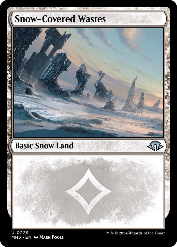 Image for Snow-Covered Wastes (0229) (229) (MH3) - Magic: The Gathering