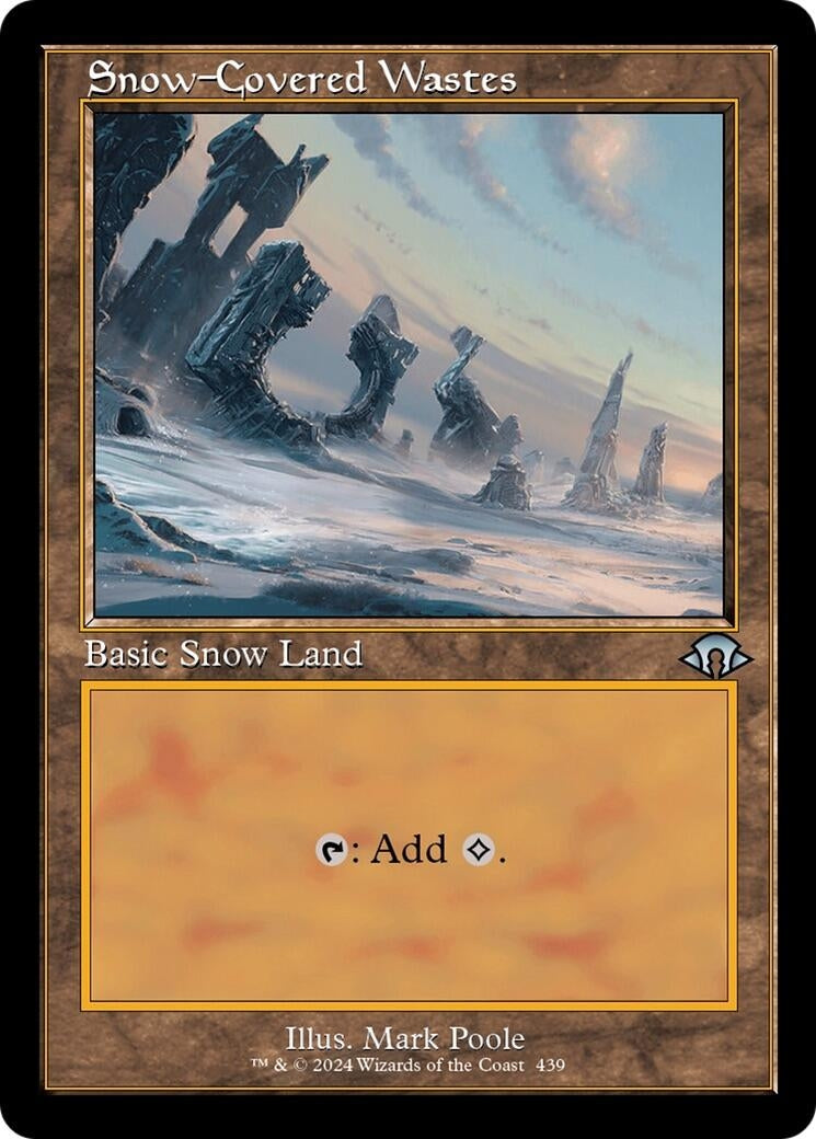 Image for Snow-Covered Wastes (Retro Frame) (439) (MH3) - Magic: The Gathering