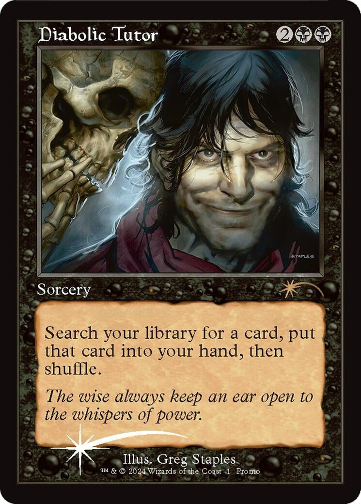Image for Diabolic Tutor (1) (WPN) - Magic: The Gathering