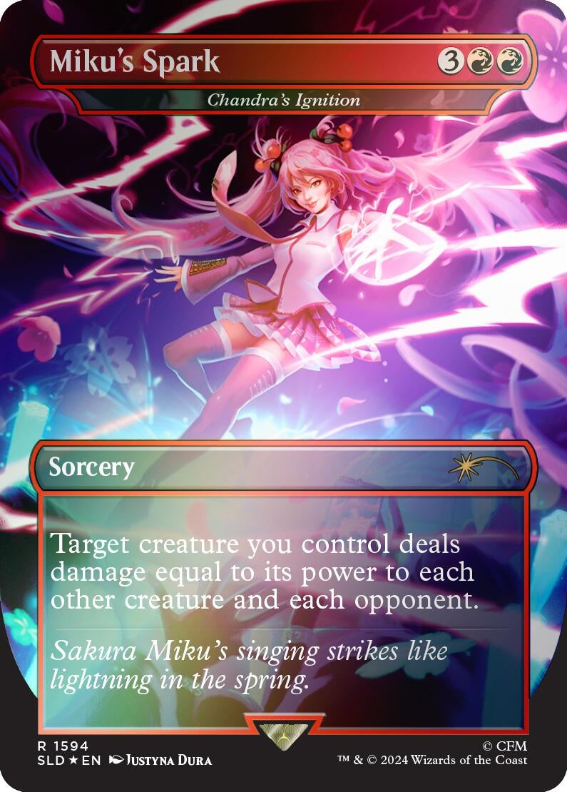 Image for Miku's Spark - Chandra's Ignition (Rainbow Foil) (1594) (SLD) - Magic: The Gathering
