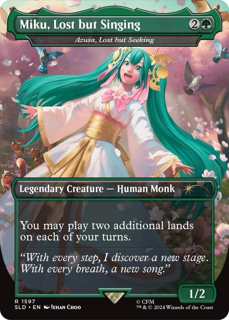 Image for Miku, Lost but Singing - Azusa, Lost but Seeking (1597) (SLD) - Magic: The Gathering
