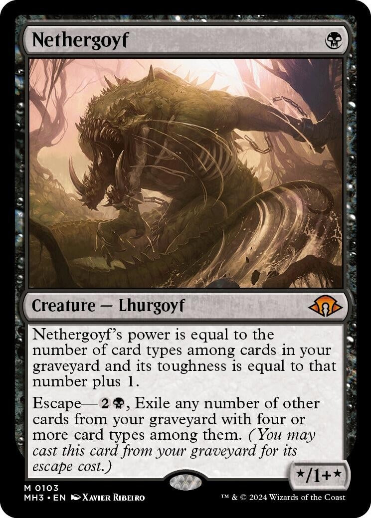 Image for Nethergoyf (103) (MH3) - Magic: The Gathering