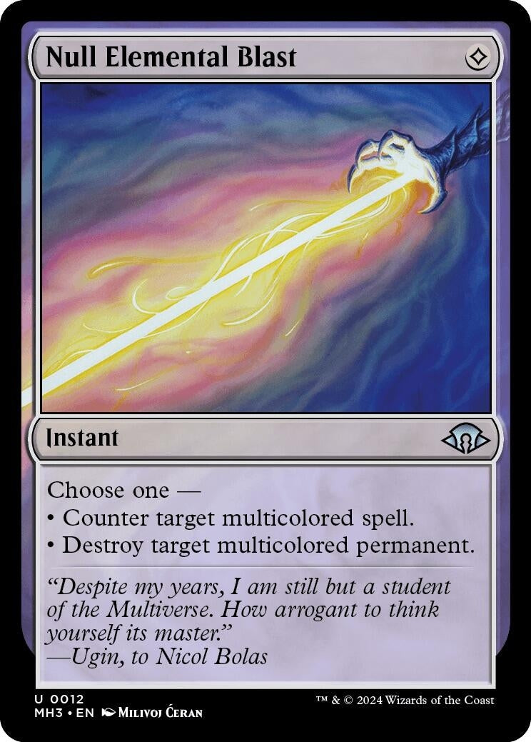 Image for Null Elemental Blast (12) (MH3) - Magic: The Gathering