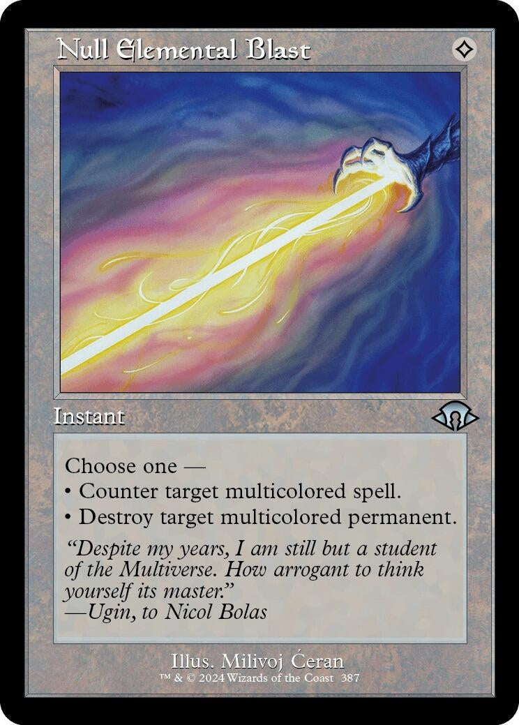 Image for Null Elemental Blast (Retro Frame) (387) (MH3) - Magic: The Gathering