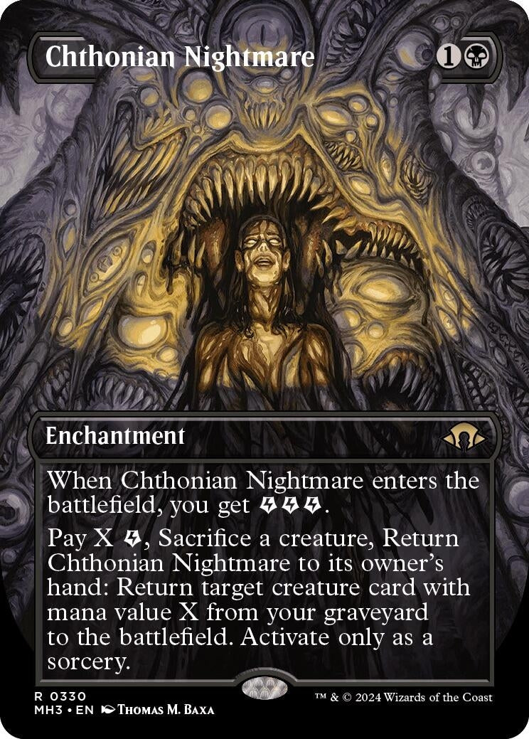 Image for Chthonian Nightmare (Borderless) (330) (MH3) - Magic: The Gathering