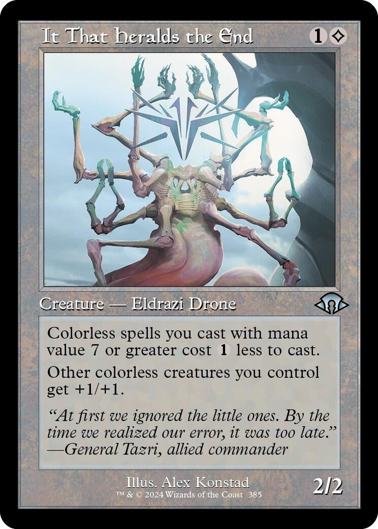Image for It That Heralds the End (Retro Frame) (385) (MH3) - Magic: The Gathering