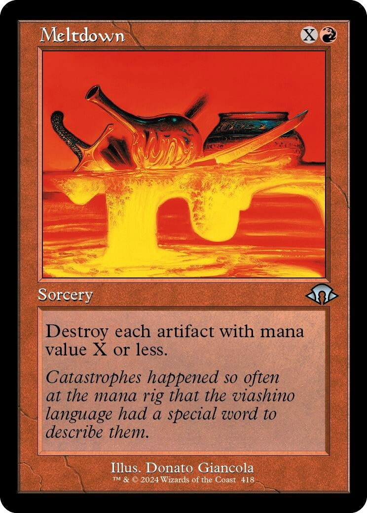 Image for Meltdown (Retro Frame) (418) (MH3) - Magic: The Gathering