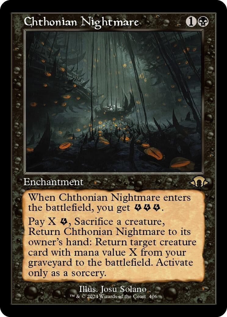 Image for Chthonian Nightmare (Retro Frame) (406) (MH3) - Magic: The Gathering