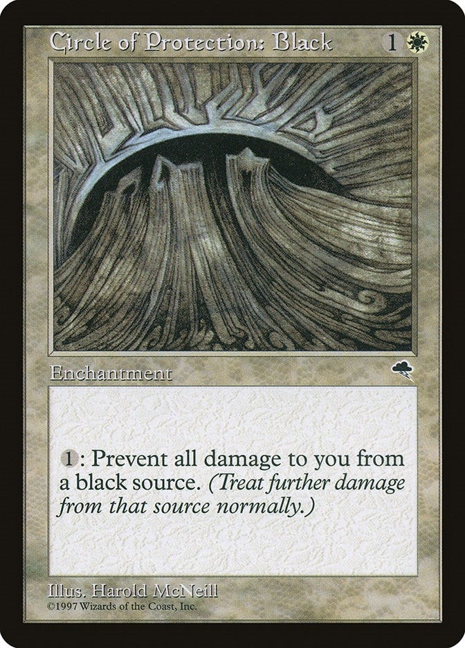 Image for Circle of Protection: Black (8) (TMP) - Magic: The Gathering