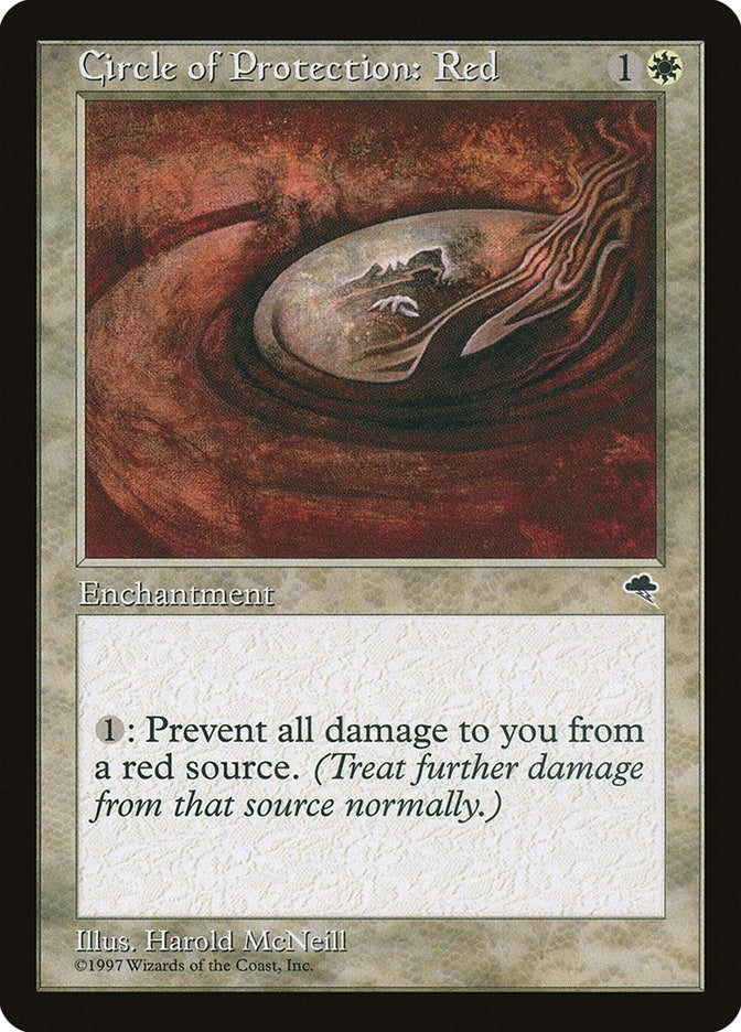 Image for Circle of Protection: Red (11) (TMP) - Magic: The Gathering