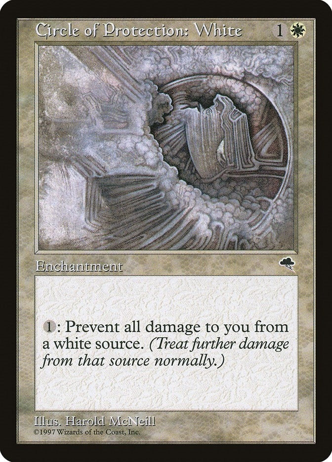 Image for Circle of Protection: White (13) (TMP) - Magic: The Gathering