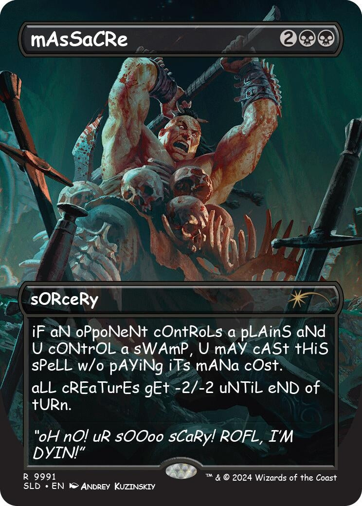 Image for mAsSaCRe (9991) (SLD) - Magic: The Gathering
