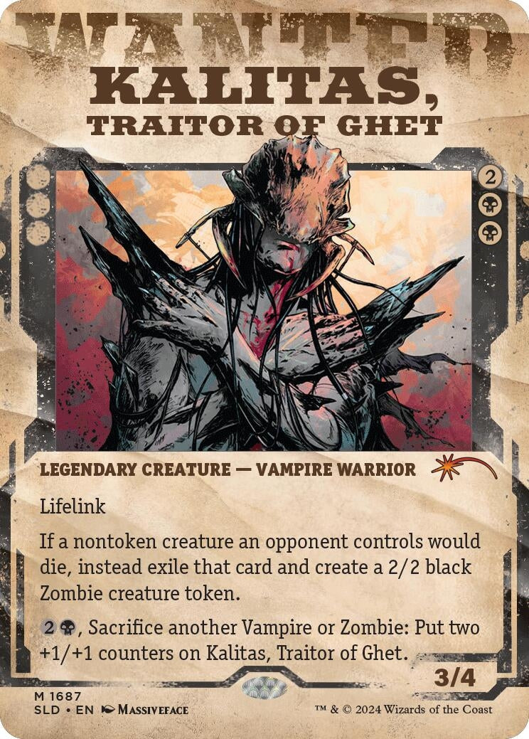 Image for Kalitas, Traitor of Ghet (1687) (SLD) - Magic: The Gathering