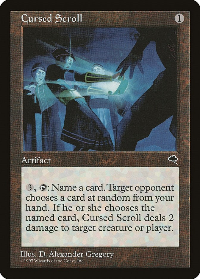 Image for Cursed Scroll (281) (TMP) - Magic: The Gathering