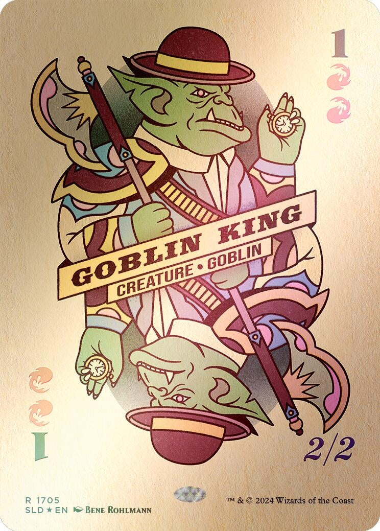 Image for Goblin King (1705) (Rainbow Foil) (1705) (SLD) - Magic: The Gathering