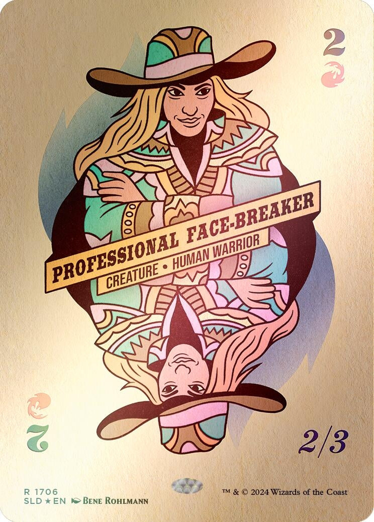 Image for Professional Face-Breaker (Rainbow Foil) (1706) (SLD) - Magic: The Gathering