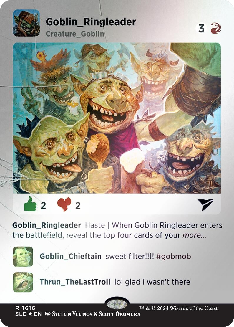Image for Goblin Ringleader (Rainbow Foil) (1616) (SLD) - Magic: The Gathering