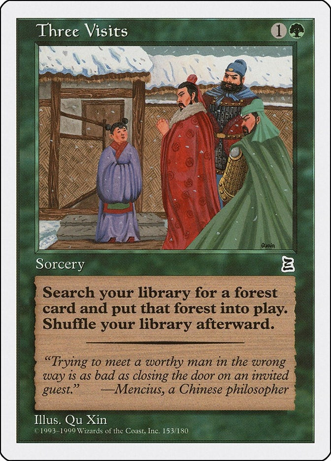 Image for Three Visits (153) (PTK) - Magic: The Gathering