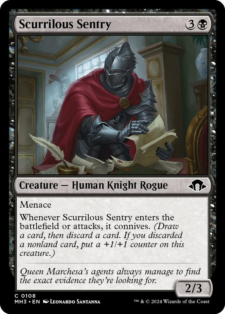 Image for Scurrilous Sentry (108) (MH3) - Magic: The Gathering
