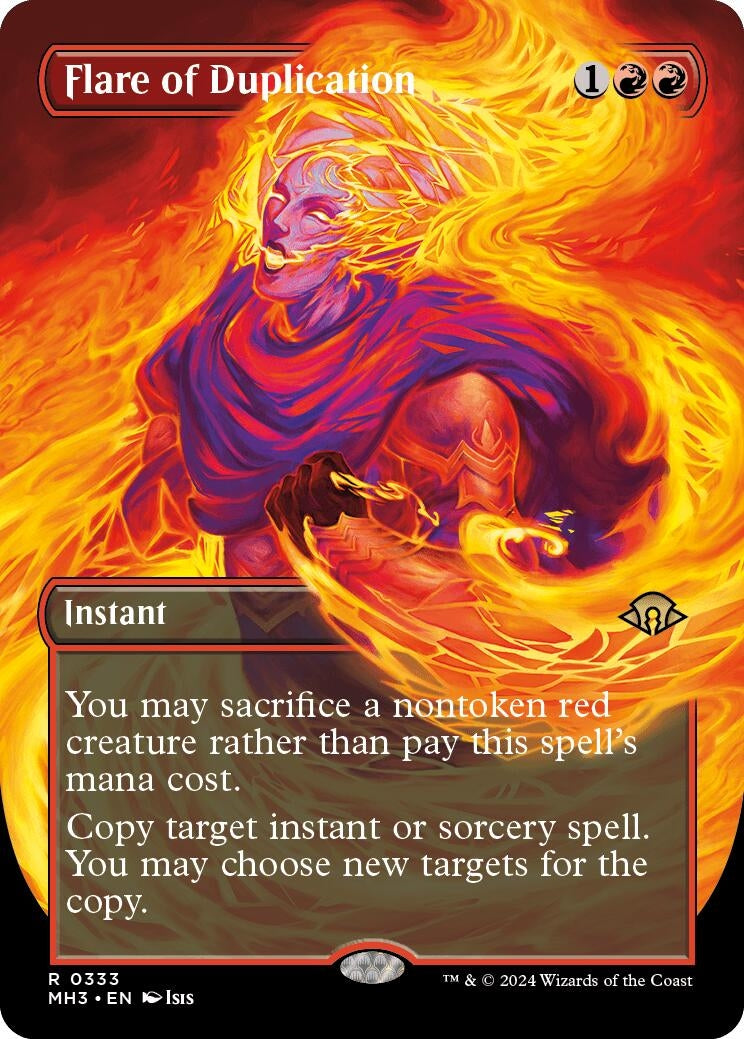 Image for Flare of Duplication (Borderless) (333) (MH3) - Magic: The Gathering