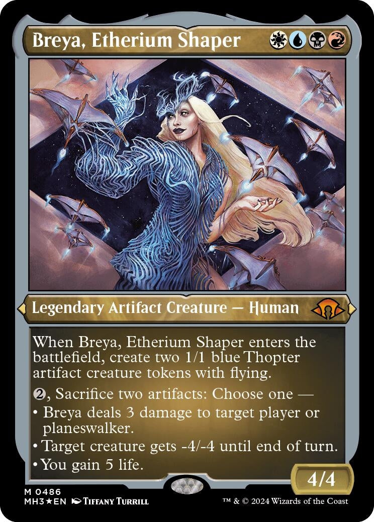 Image for Breya, Etherium Shaper (Foil Etched) (486) (MH3) - Magic: The Gathering