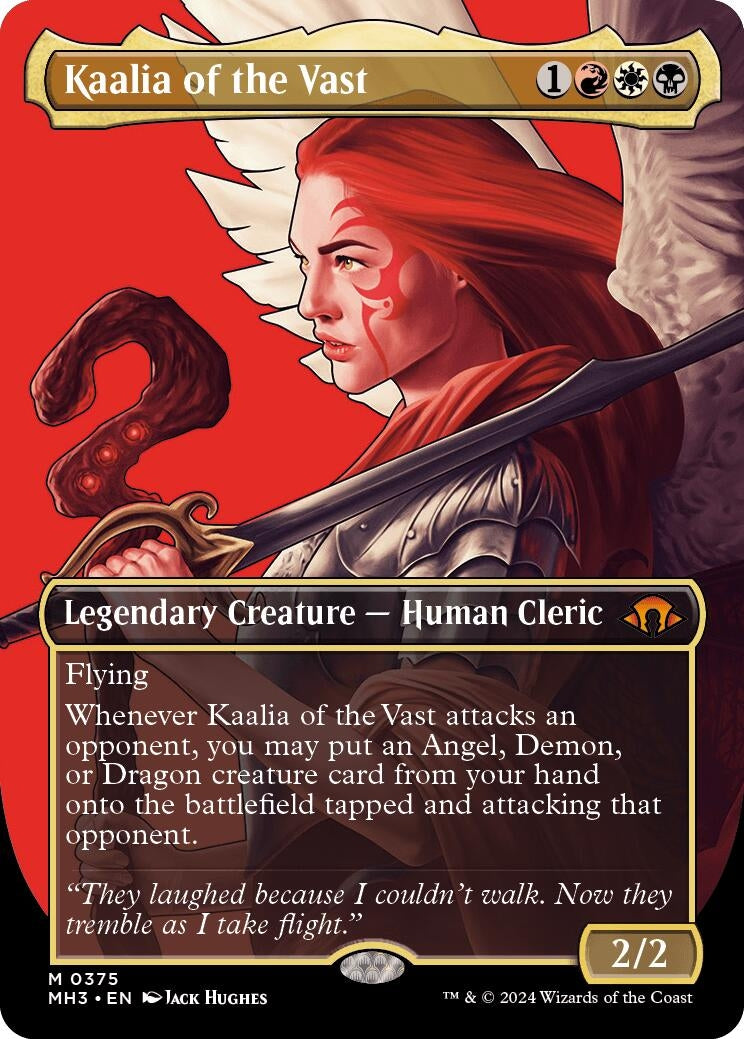 Image for Kaalia of the Vast (0375) (Borderless) (375) (MH3) - Magic: The Gathering
