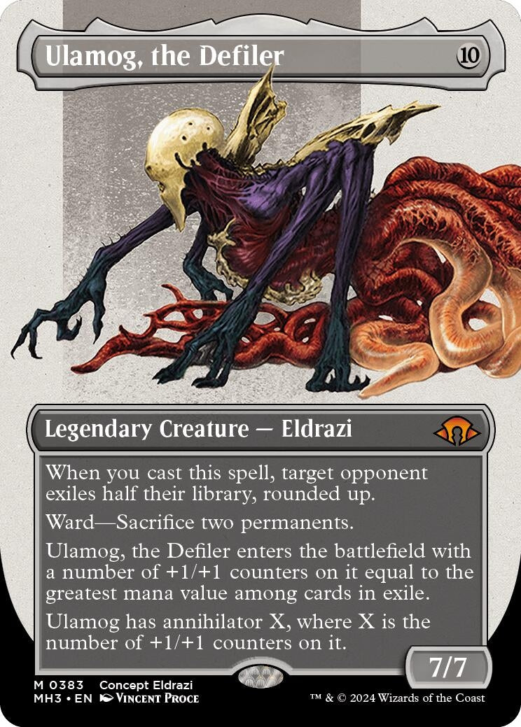 Image for Ulamog, the Defiler (Borderless) (383) (MH3) - Magic: The Gathering
